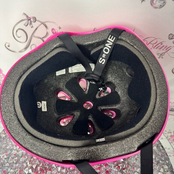 S-ONE Pink Helmet neon pink hot pink ombré blackstraps new trusted by the pros - Picture 6 of 13